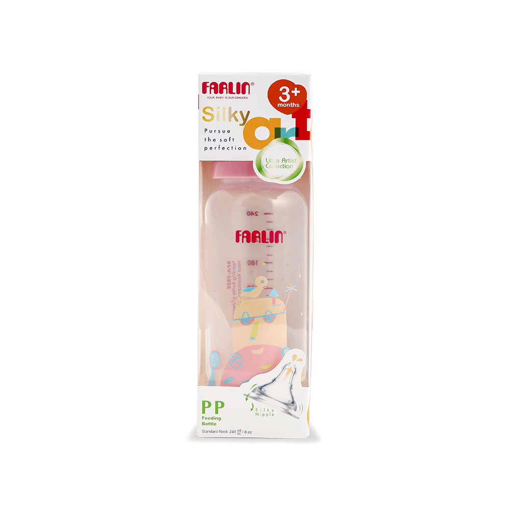 PP STANDRARD NECK FEEDING BOTTLE 240ML