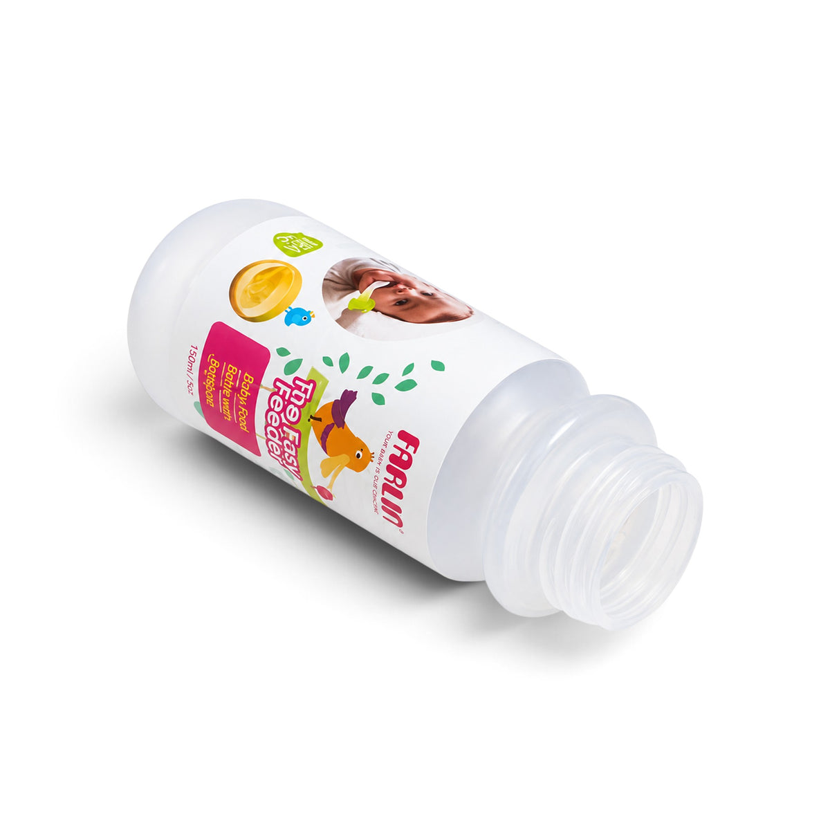 FARLIN EASY FEEDER WITH SPOON GREEN