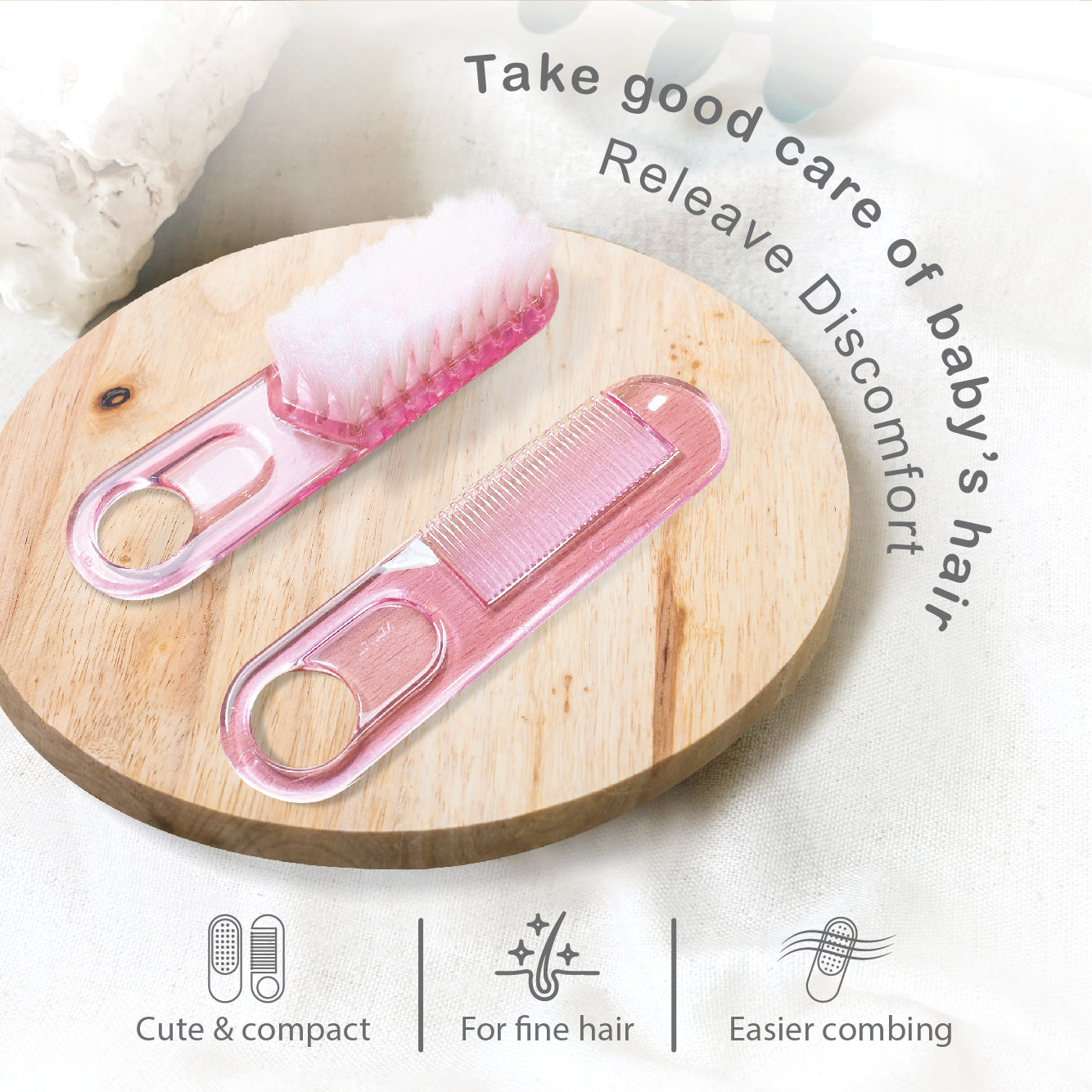 COMB  & BRUSH SET
