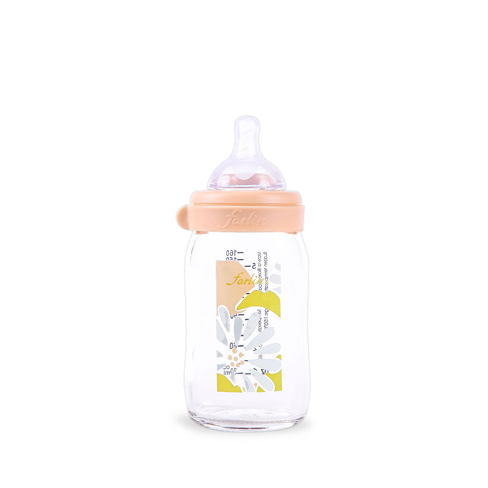 WIDE NECK GLASS FEEDER 160ML - PINK