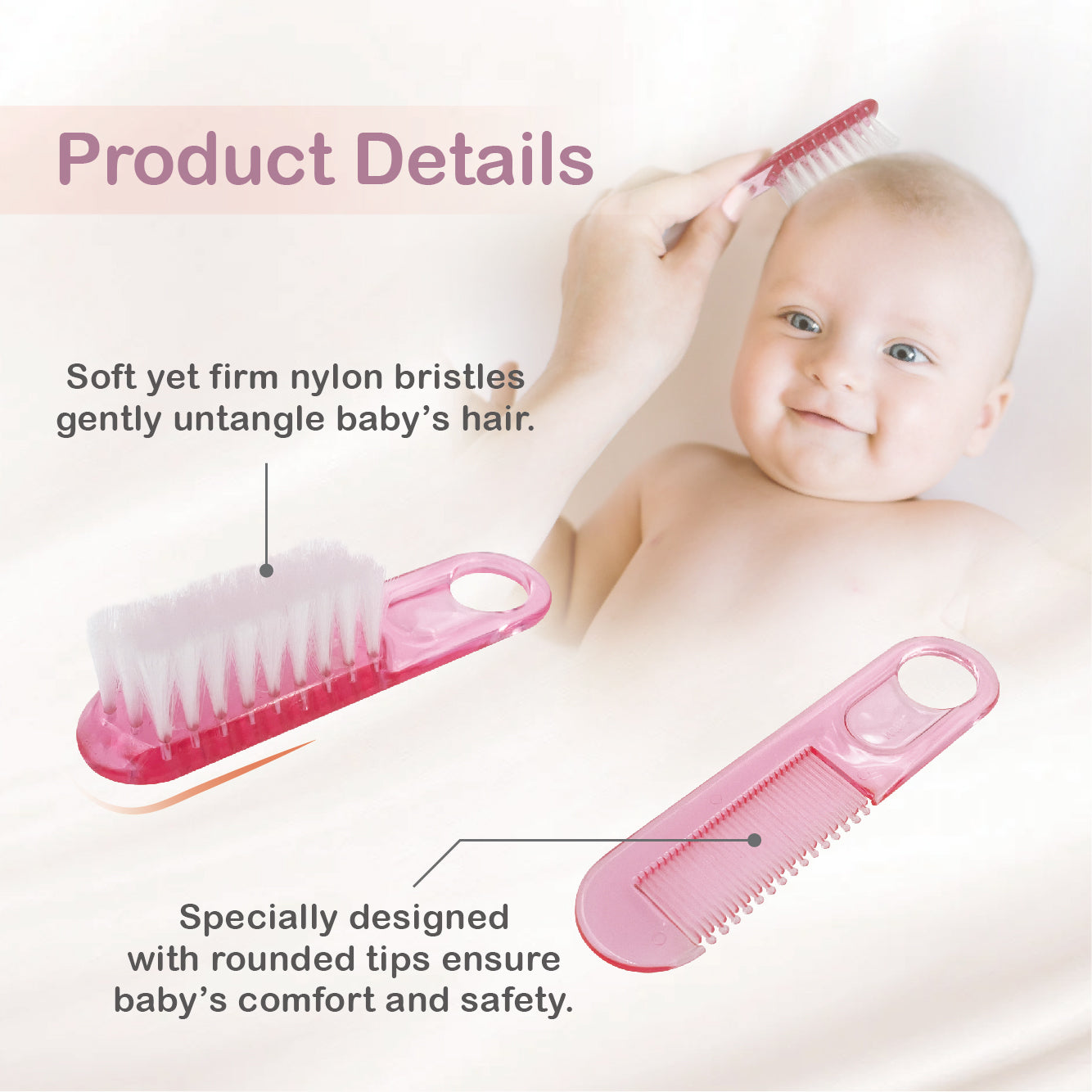 COMB  & BRUSH SET