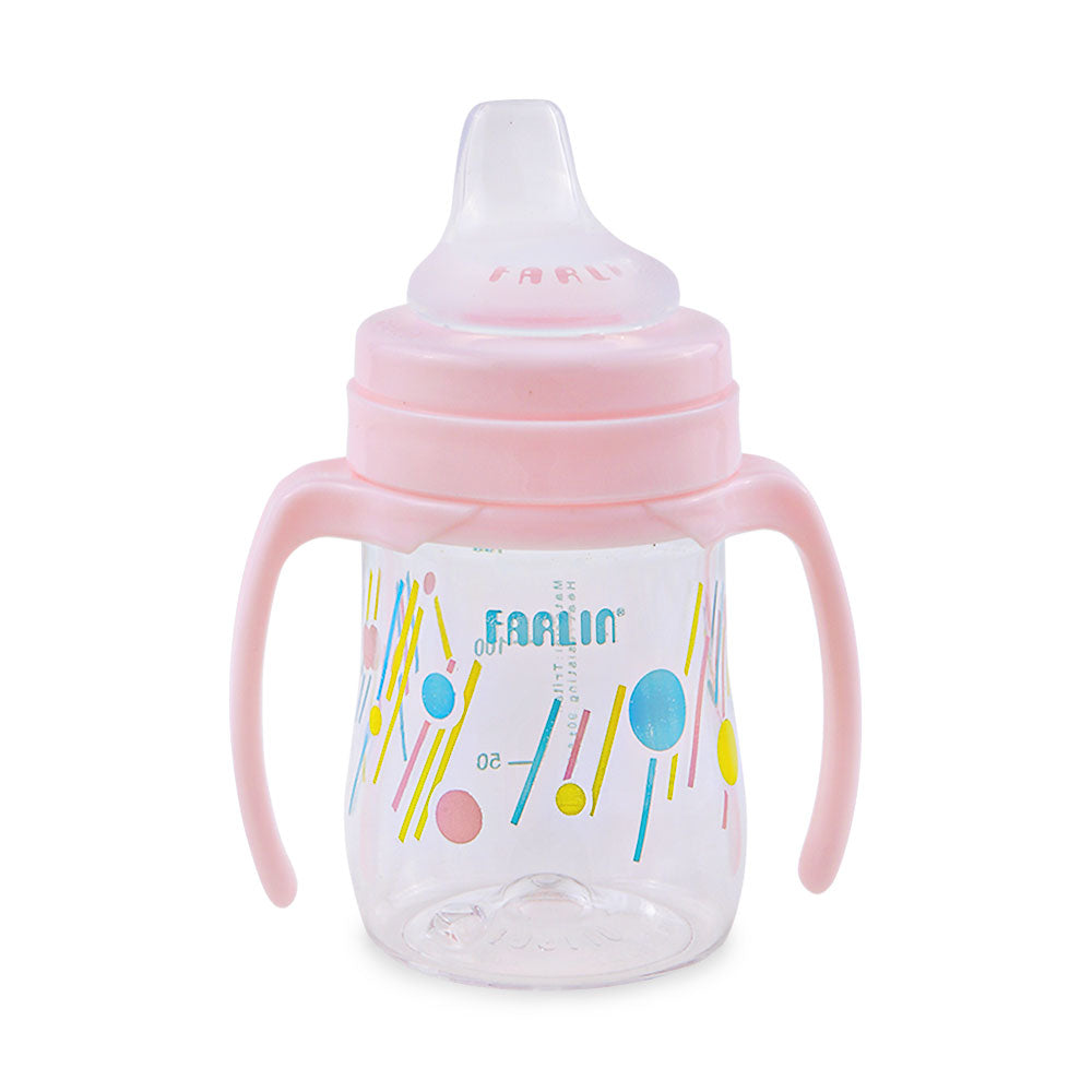 DRINKING CUP STAGE 2-SPOUT 150ML-PINK